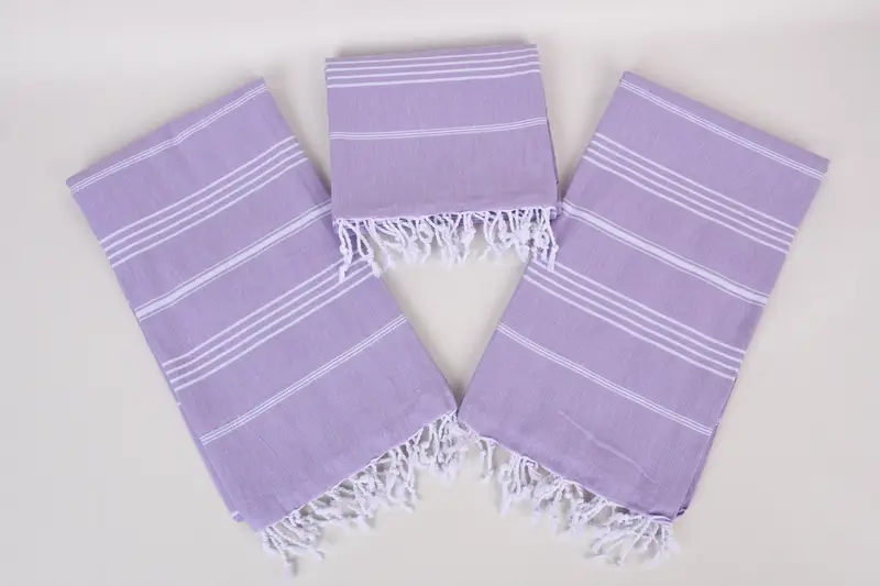 Monogram Turkish Towel, Engagement Gift, Travel Towel, Sand-Resistant Peshtemal, Turkish hand towel, Quick-dry peshtemal, 70x40 Cotton Striped Towel - 6