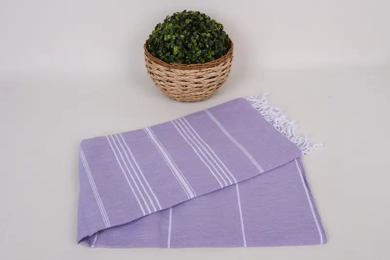 Monogram Turkish Towel, Engagement Gift, Travel Towel, Sand-Resistant Peshtemal, Turkish hand towel, Quick-dry peshtemal, 70x40 Cotton Striped Towel - 4