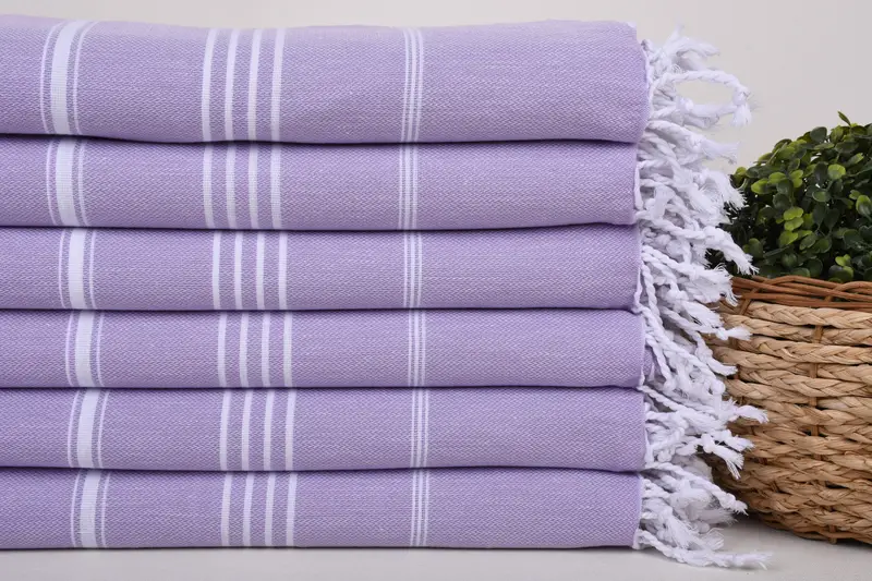 Monogram Turkish Towel, Engagement Gift, Travel Towel, Sand-Resistant Peshtemal, Turkish hand towel, Quick-dry peshtemal, 70x40 Cotton Striped Towel - 2