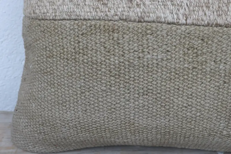 Interior Designer Pillow, Antique Pillows, Pillow Sham, Boho Pillow Sham Cover, 14x14 Beige Cushion Case, Vintage Cushion - 3