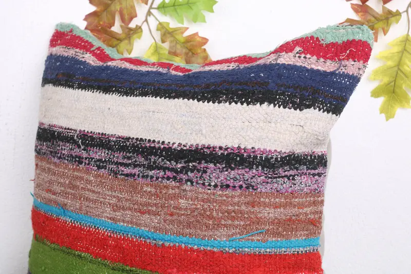 Lounge Throw Pillow, 20x20 Red Cushion, Home Decor Pillow, Pillow Cover, Luxury Cushion Case, Boho Pillow Sham Cover, Turkish Kilim Pillow - 5