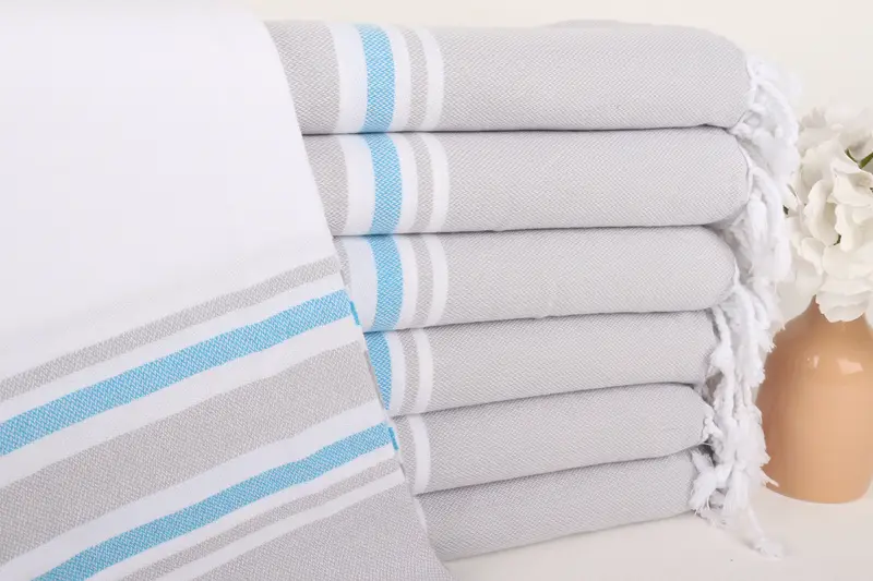 Bachelor Bachelorette Party Favors, Organic towel, Monogrammed Beach Towel, 70x40 Cotton Striped Towel, House Warming Gift, Handwoven Turkish Towel - 1