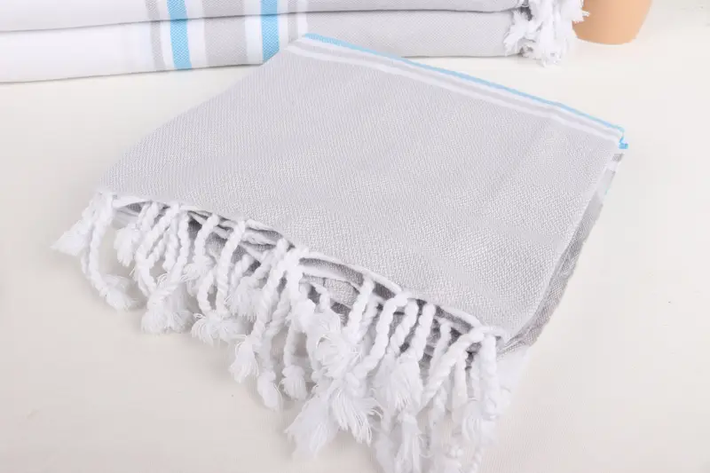 Bachelor Bachelorette Party Favors, Organic towel, Monogrammed Beach Towel, 70x40 Cotton Striped Towel, House Warming Gift, Handwoven Turkish Towel - 5