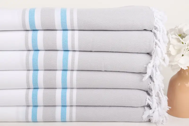 Bachelor Bachelorette Party Favors, Organic towel, Monogrammed Beach Towel, 70x40 Cotton Striped Towel, House Warming Gift, Handwoven Turkish Towel - 3