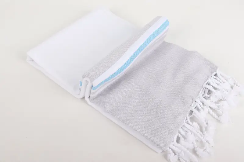 Bachelor Bachelorette Party Favors, Organic towel, Monogrammed Beach Towel, 70x40 Cotton Striped Towel, House Warming Gift, Handwoven Turkish Towel - 6