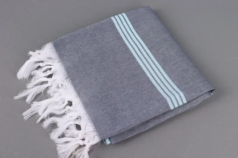 Cotton towel, Monogrammed Turkish Towel, 68x36 Cotton Striped Towel, Summer Gift, Gym Towel, Valentines Day Gift For Him, Personalized Wedding Gift - 8