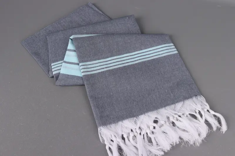 Cotton towel, Monogrammed Turkish Towel, 68x36 Cotton Striped Towel, Summer Gift, Gym Towel, Valentines Day Gift For Him, Personalized Wedding Gift - 6
