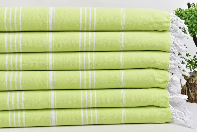 Bridesmaid Gift Towel, Luxury Turkish peshtemal beach towel, Cotton towel, 70x40 Cotton Striped Towel, Turkish towel, Wedding Day Gift For Bride - 3