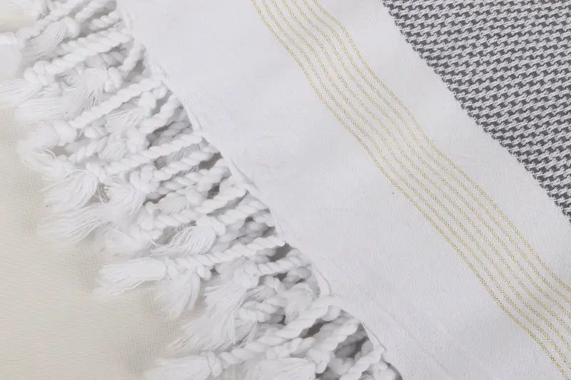 Welcome Wedding Gift, Turkish beach towel, Bachelorette Party Favors, 70x40 Cotton Striped Towel, Quick-Dry Beach Towel, Embroidery Towel - 7
