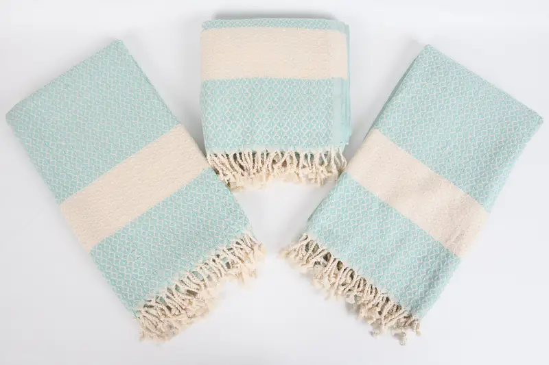 Guest Towel, Bridesmaid Gift, 70x40 Cotton Geometric Towel, Soft and absorbent Turkish towel, Bridal Shower Gift, Christmas Gift, Absorbent towel - 6