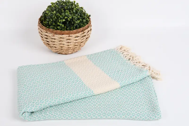 Guest Towel, Bridesmaid Gift, 70x40 Cotton Geometric Towel, Soft and absorbent Turkish towel, Bridal Shower Gift, Christmas Gift, Absorbent towel - 4