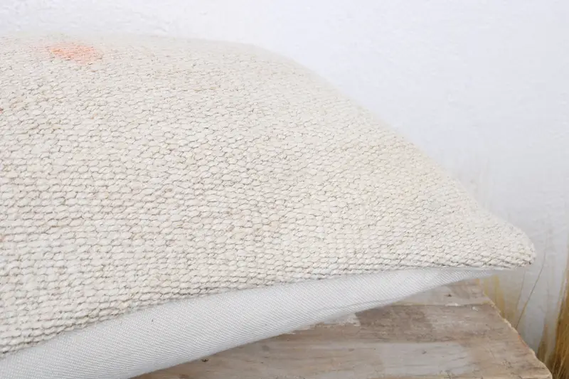 12x20 White Cushion Cover, Antique Pillows, Boho Chic Pillow Case, Ethnical Kilim Rug Pillow, Pillow for Couch, Pillow Case - 6