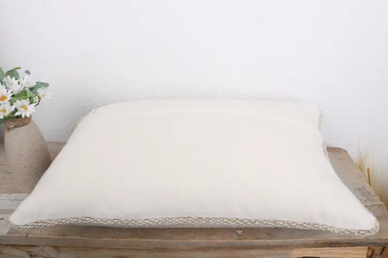 12x20 White Cushion Cover, Antique Pillows, Boho Chic Pillow Case, Ethnical Kilim Rug Pillow, Pillow for Couch, Pillow Case - 7