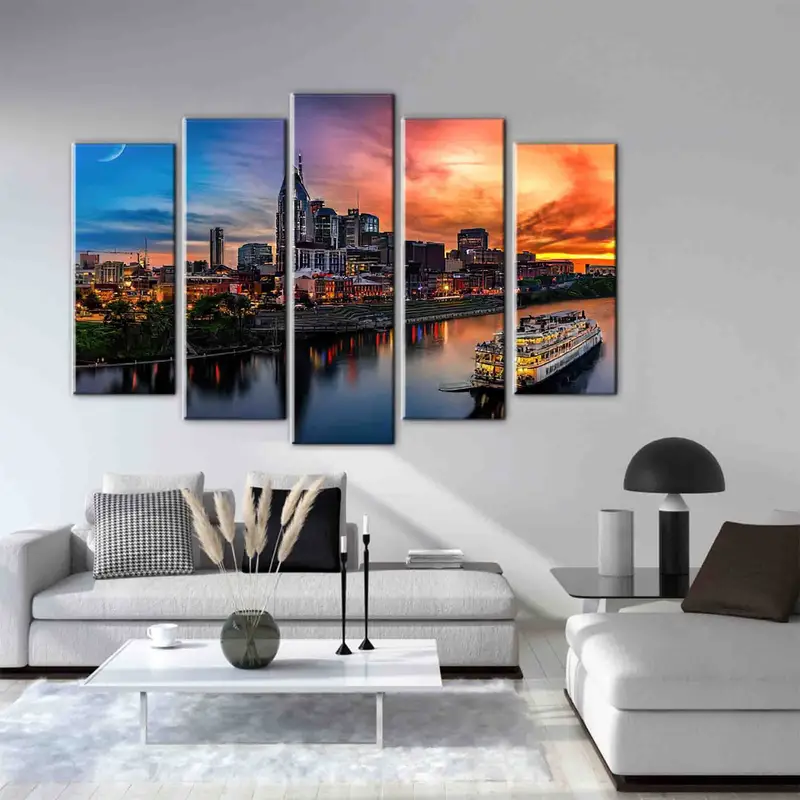 Nashville Canvas Print, Nashville Skyline, Nashville Wall Art, Tennessee Canvas, Nashville Photography, Nashville Print, Tennessee Wall Art - 3