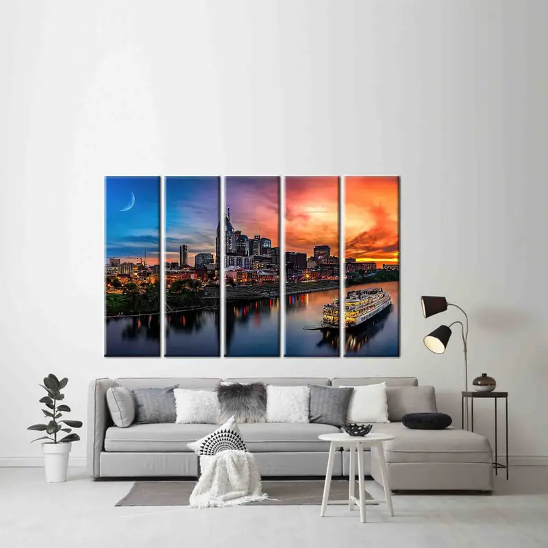 Nashville Canvas Print, Nashville Skyline, Nashville Wall Art, Tennessee Canvas, Nashville Photography, Nashville Print, Tennessee Wall Art - 2