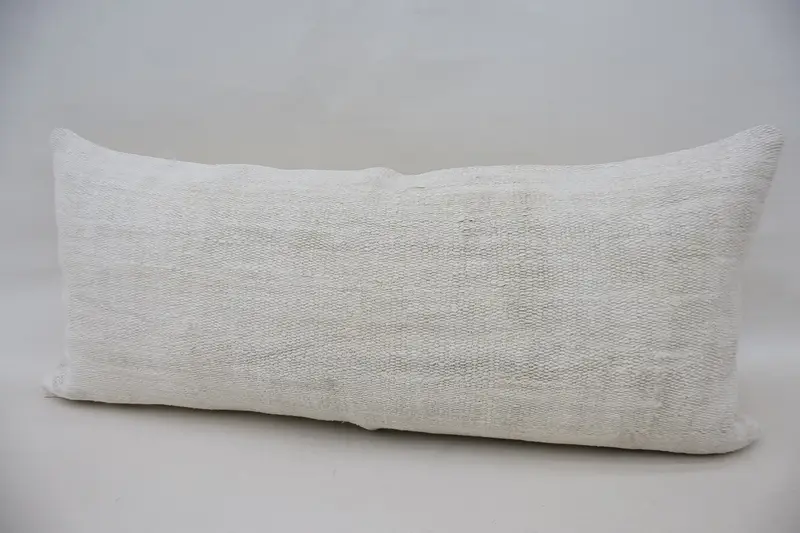 Antique Pillows, Pillow for Couch, Authentic Pillow Cover, Vintage Pillow, Cushion Case, 16x36 White Pillow, Morroccon Kilim Cushion Pillow Cover - 5