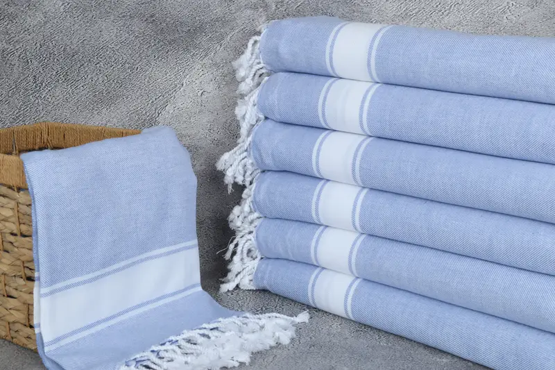 Turkish beach towel, Soft towel, Gift For Mom, Spa Towel, Yoga Towel, 70x40 Cotton Striped Towel, Handmade Turkish Towel, Bachelorette Party Favors - 3