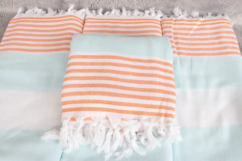 Hammam towel, Yoga Towel, Bridesmaid Gifts, Bridesmaid Favors, Cute Beach Towel, Personalized Bridesmaid Gift, 68x36 Cotton Striped Terry Towel - 4