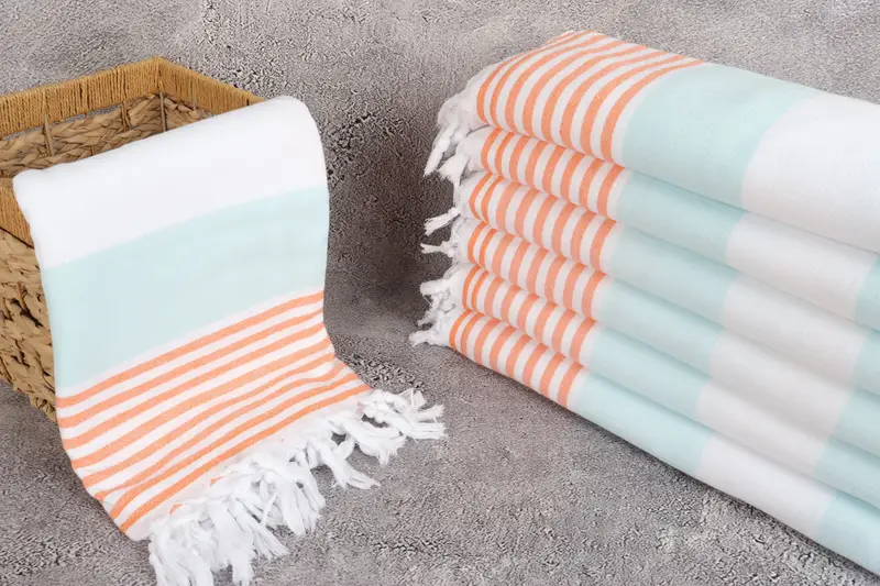 Hammam towel, Yoga Towel, Bridesmaid Gifts, Bridesmaid Favors, Cute Beach Towel, Personalized Bridesmaid Gift, 68x36 Cotton Striped Terry Towel - 3