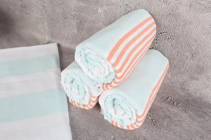 Hammam towel, Yoga Towel, Bridesmaid Gifts, Bridesmaid Favors, Cute Beach Towel, Personalized Bridesmaid Gift, 68x36 Cotton Striped Terry Towel - 8