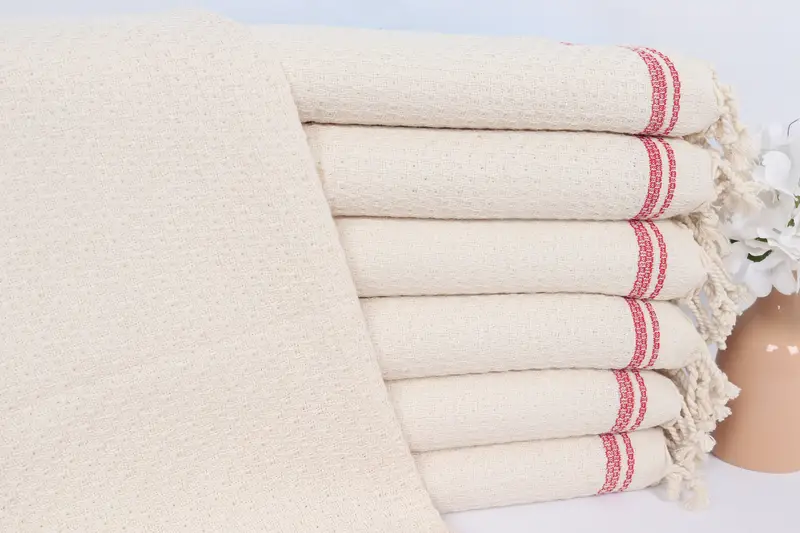 Monogram Hand Towel, Monogram Towels, 38x18 Cotton Striped Towel, Monogram Tea Towel, Bathroom Towels, Turkish Tea Towel, Wedding Hand Made Gift - 1