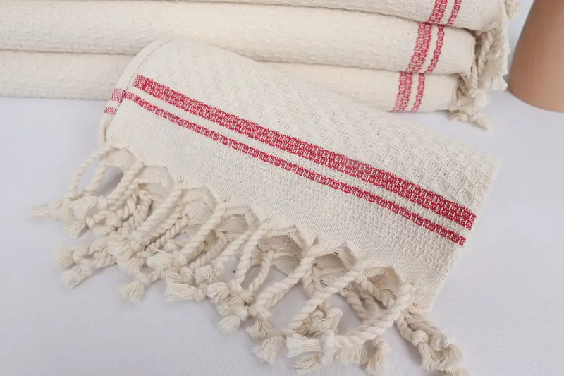 Monogram Hand Towel, Monogram Towels, 38x18 Cotton Striped Towel, Monogram Tea Towel, Bathroom Towels, Turkish Tea Towel, Wedding Hand Made Gift - 4