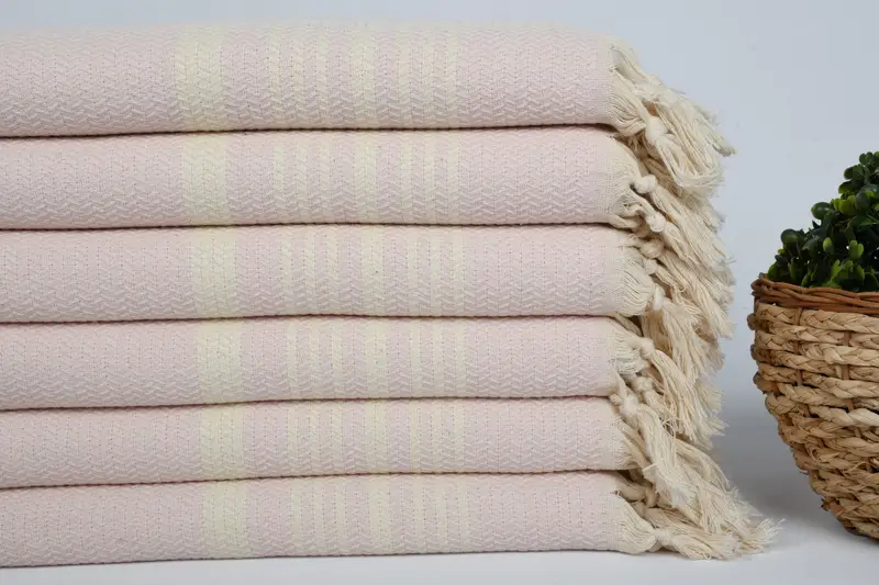 Merry Christmas Gifts, Personalized Gift, Beach Theme Wedding Gift, Small Bath Towels, Personalized Hand Towel, 40x18 Cotton Striped Towel - 2