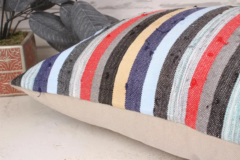 Home Decor Pillow, Bright Pillow, Pillow Cover, Pillow for Sofa, 16x24 Blue Pillow Case, Neutral Throw Pillow Case, Ethnical Kilim Rug Pillow - 6