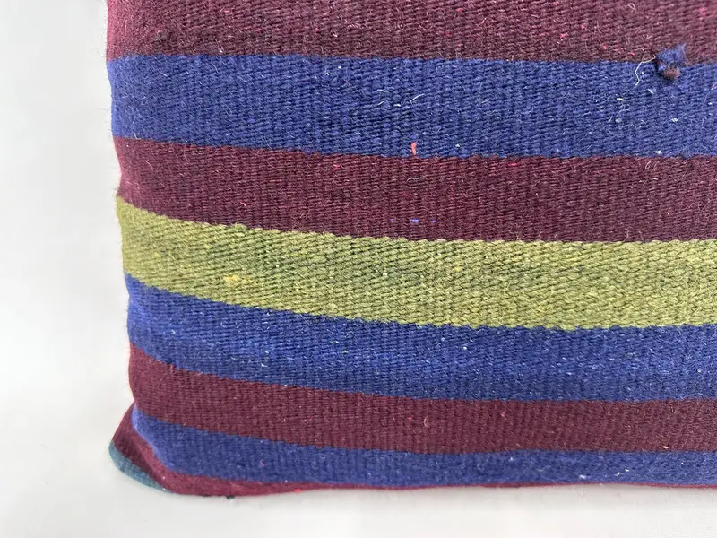 Kilim Pillow, 24x24 Red Pillow Case, Bed Pillow Sham, Gift Pillow, Cushion, Muted Cushion Cover, Indoor Cushion, Antique Pillows - 2