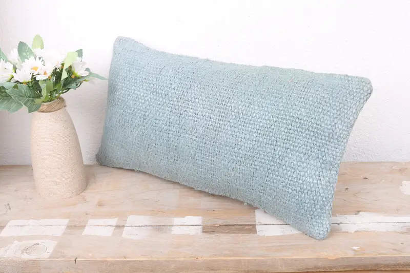 8x16 Gray Cushion Cover, Handwoven Pillow Sham, Pillow, Pillow for Sofa, Pillow for Couch, Home Decor Pillow, Authentic Cushion Cover - 4