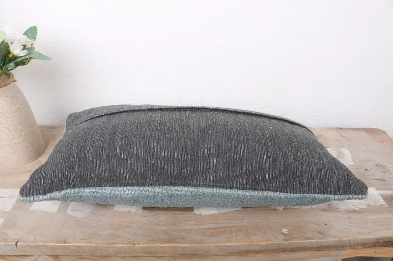 8x16 Gray Cushion Cover, Handwoven Pillow Sham, Pillow, Pillow for Sofa, Pillow for Couch, Home Decor Pillow, Authentic Cushion Cover - 7