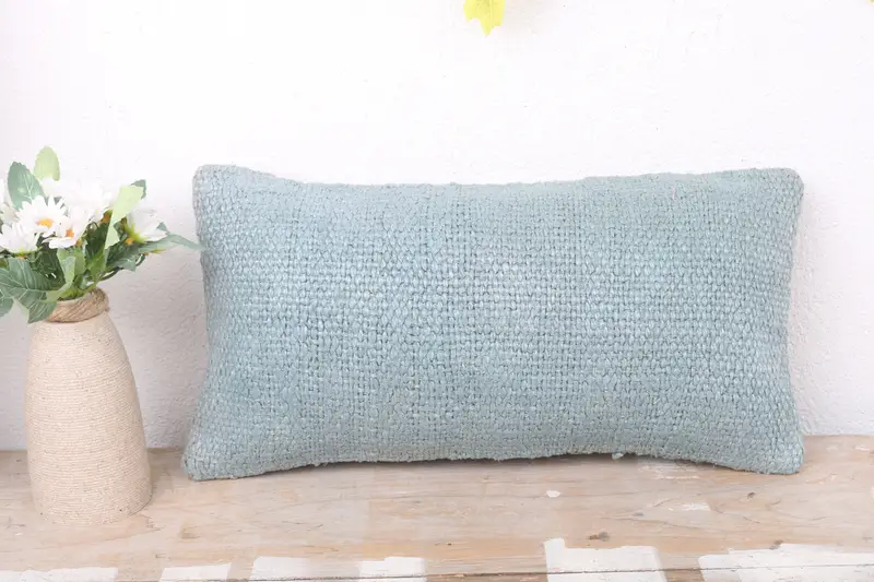 8x16 Gray Cushion Cover, Handwoven Pillow Sham, Pillow, Pillow for Sofa, Pillow for Couch, Home Decor Pillow, Authentic Cushion Cover - 2