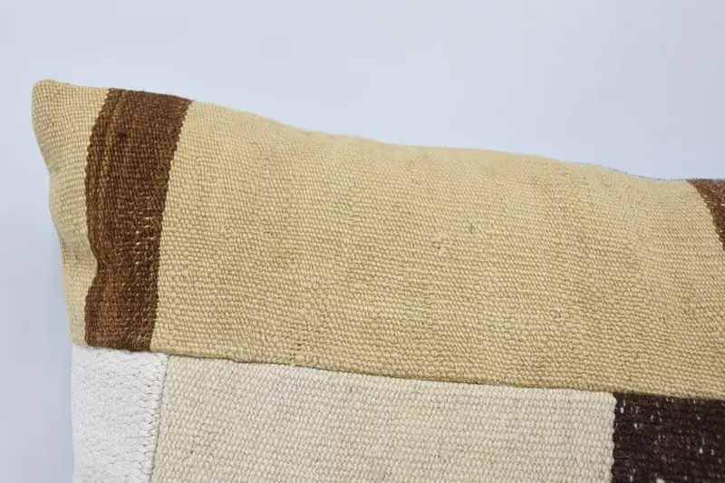 Antique Pillows, Gift Pillow, Art Deco Pillow Cover, Throw Kilim Pillow, 16x36 Beige Pillow Case, Hippie Throw Pillow Cover, Pillow - 2