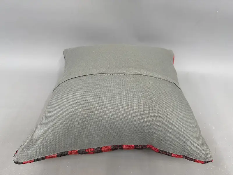 Pastel Pillow Case, 18x18 Red Cushion Case, Office Chair Cushion, Cushion, Vintage Kilim Throw Pillow, Kilim Cushion Sham, Pillow for Sofa - 7