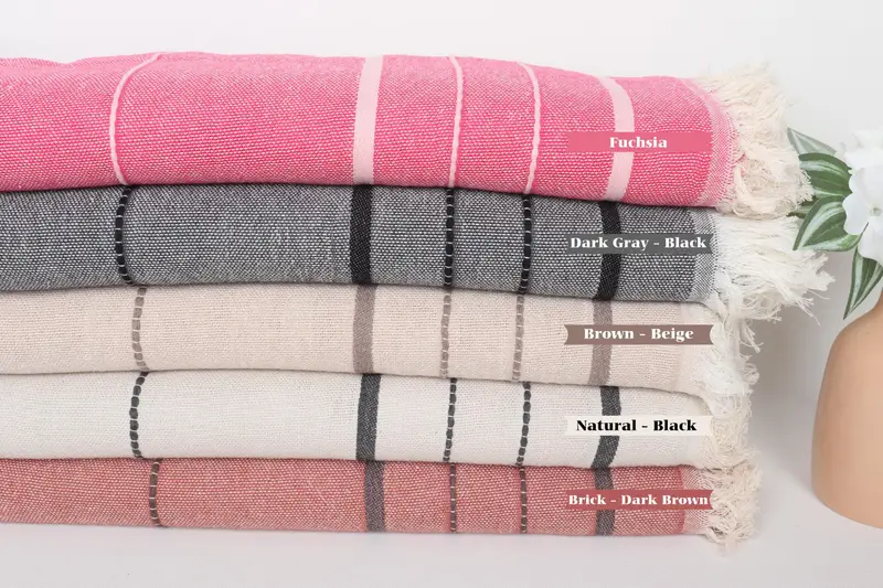 Bridesmaid Towel, Gift Boxes Towel, Towel With Name, 70x40 Cotton Striped Towel, Bachelor Bachelorette Party Favors, Travel towel, Bachelor Gifts - 2