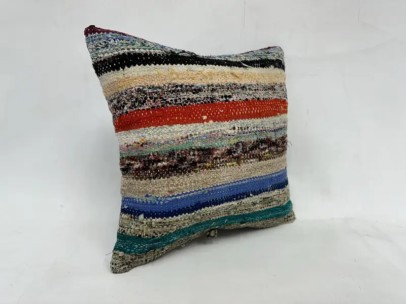 Aztec Cushion Case, Nautical Throw Cushion, 20x20 Green Pillow Case, Home Decor Pillow, Vintage Pillow, Cushion Case, Interior Designer Pillow - 3