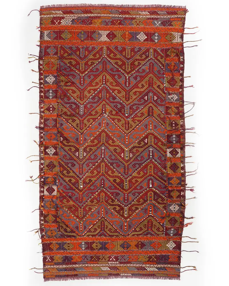 Kırmızı Halı, 4,7x9,2 ft Düz Renk Elegance