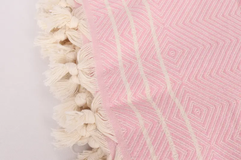 Gift Boxes, Woven Throw Blanket, Thanksgiving Tablecloth, 96x70 Cotton Diamond Towel, Extra Large Tablecloth, Boho Throw Blankets, Bedspread - 7