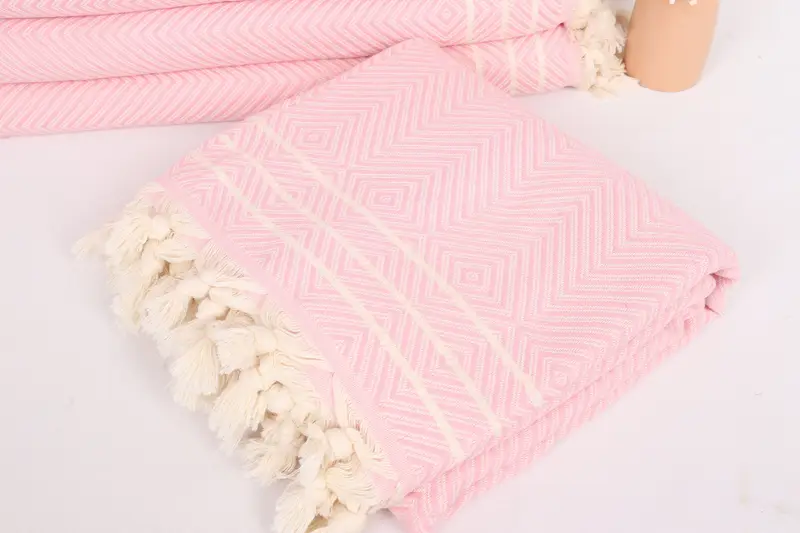 Gift Boxes, Woven Throw Blanket, Thanksgiving Tablecloth, 96x70 Cotton Diamond Towel, Extra Large Tablecloth, Boho Throw Blankets, Bedspread - 5
