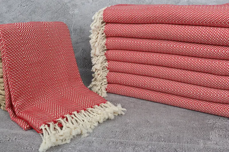 Sand-resistant towel, Bridal Shower Gift, 70x40 Cotton Chevron Towel, Valentines Day Gift For Her, Bachelorette Party Gift, Bride Gift, Yoga Towel - 3