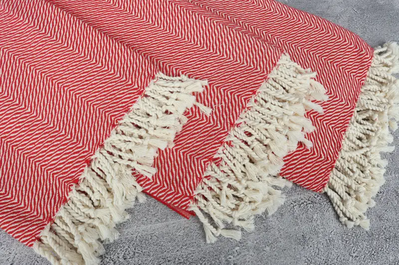 Sand-resistant towel, Bridal Shower Gift, 70x40 Cotton Chevron Towel, Valentines Day Gift For Her, Bachelorette Party Gift, Bride Gift, Yoga Towel - 5