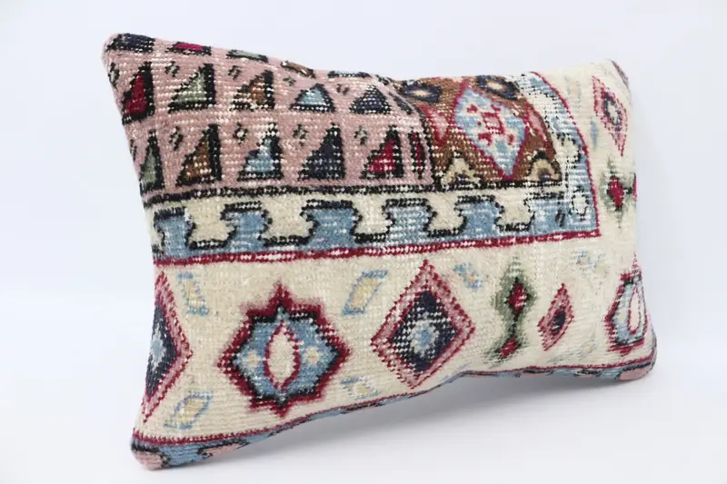 Cushion Cover, Pillow for Couch, 16x24 Red Cushion Case, Vintage Kilim Pillow, Toss Pillow Cover, Interior Designer Pillow - 3