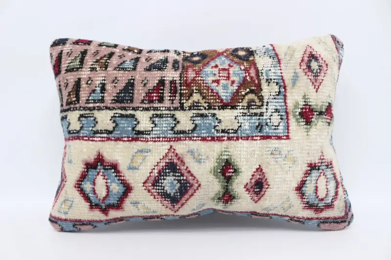 Cushion Cover, Pillow for Couch, 16x24 Red Cushion Case, Vintage Kilim Pillow, Toss Pillow Cover, Interior Designer Pillow - 1