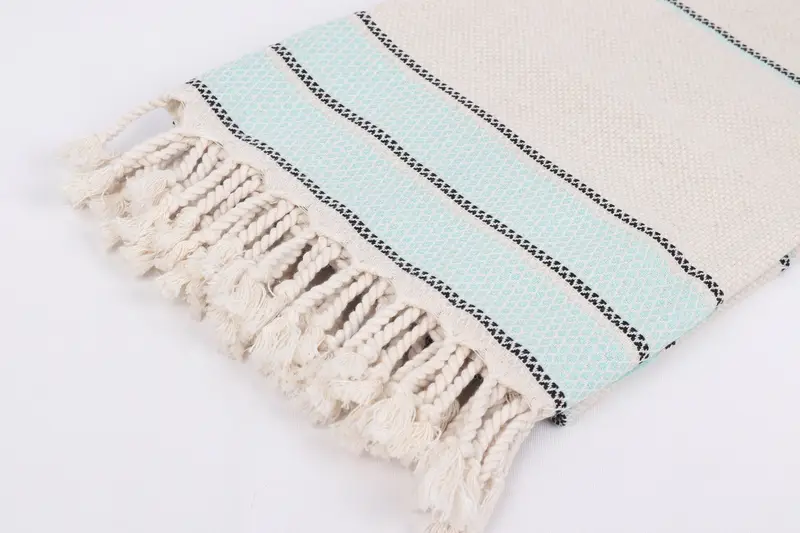 Scarf Towel, Travel Towel, 70x36 Cotton Striped Towel, Absorbent Turkish towel, Turkish towel, Bridesmaid Gift, Beach Towel Monogram, Handmade Gift - 7