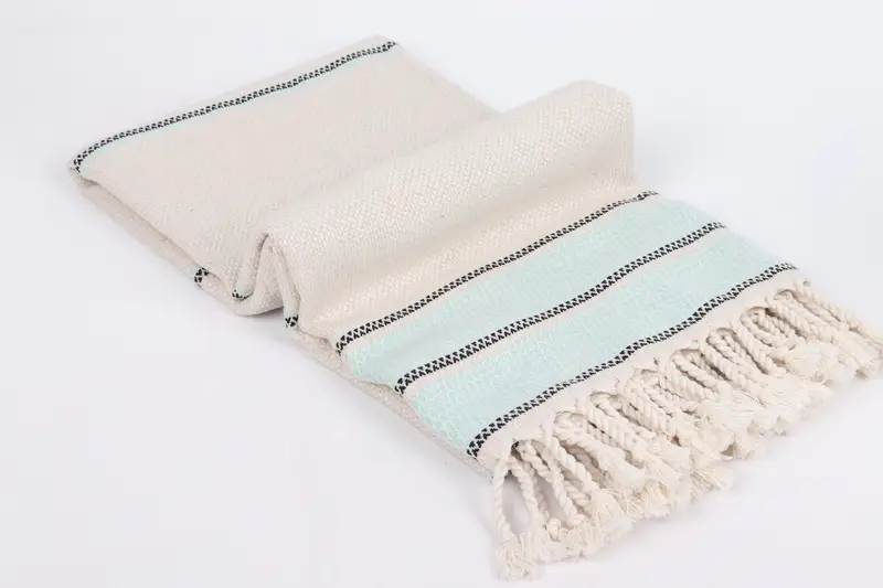 Scarf Towel, Travel Towel, 70x36 Cotton Striped Towel, Absorbent Turkish towel, Turkish towel, Bridesmaid Gift, Beach Towel Monogram, Handmade Gift - 6