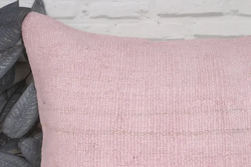 Turkish Rugs Cushion Cover, Southwestern Pillow, Boho Pillow, Gift Pillow, Vintage Kilim Pillow, Cushion Cover, 20x28 Pink Pillow Sham - 2