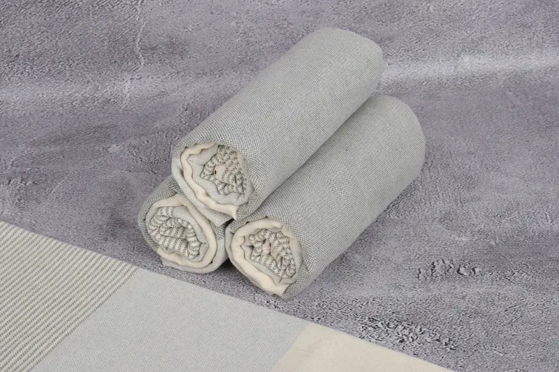 Bridal Shower Gifts, Custom Gift, Wedding Towel, 70x40 Cotton Striped Towel, Custom Towel, Soft and absorbent Turkish towel, Organic Turkish towel - 8