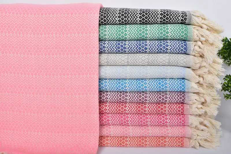 Sand-free towel, Beach Towel Bulk, Best Friend Gift Ideas, Gift For Her, Sand-Resistant Peshtemal, 70x38 Cotton Diamond Towel, Guest Towel - 1