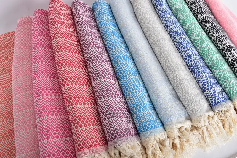 Sand-free towel, Beach Towel Bulk, Best Friend Gift Ideas, Gift For Her, Sand-Resistant Peshtemal, 70x38 Cotton Diamond Towel, Guest Towel - 6