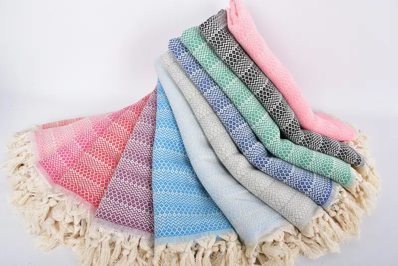 Sand-free towel, Beach Towel Bulk, Best Friend Gift Ideas, Gift For Her, Sand-Resistant Peshtemal, 70x38 Cotton Diamond Towel, Guest Towel - 4
